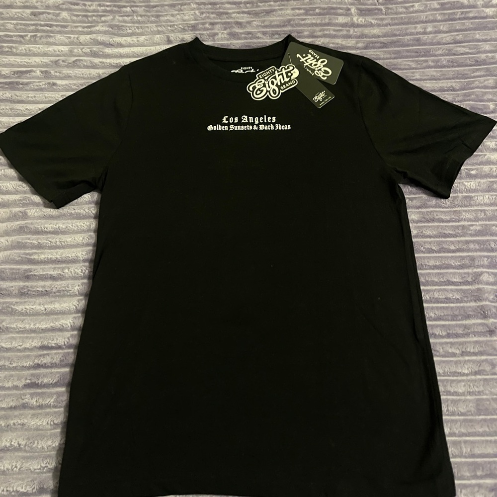 Eighty Eight Black Los Angeles Tee